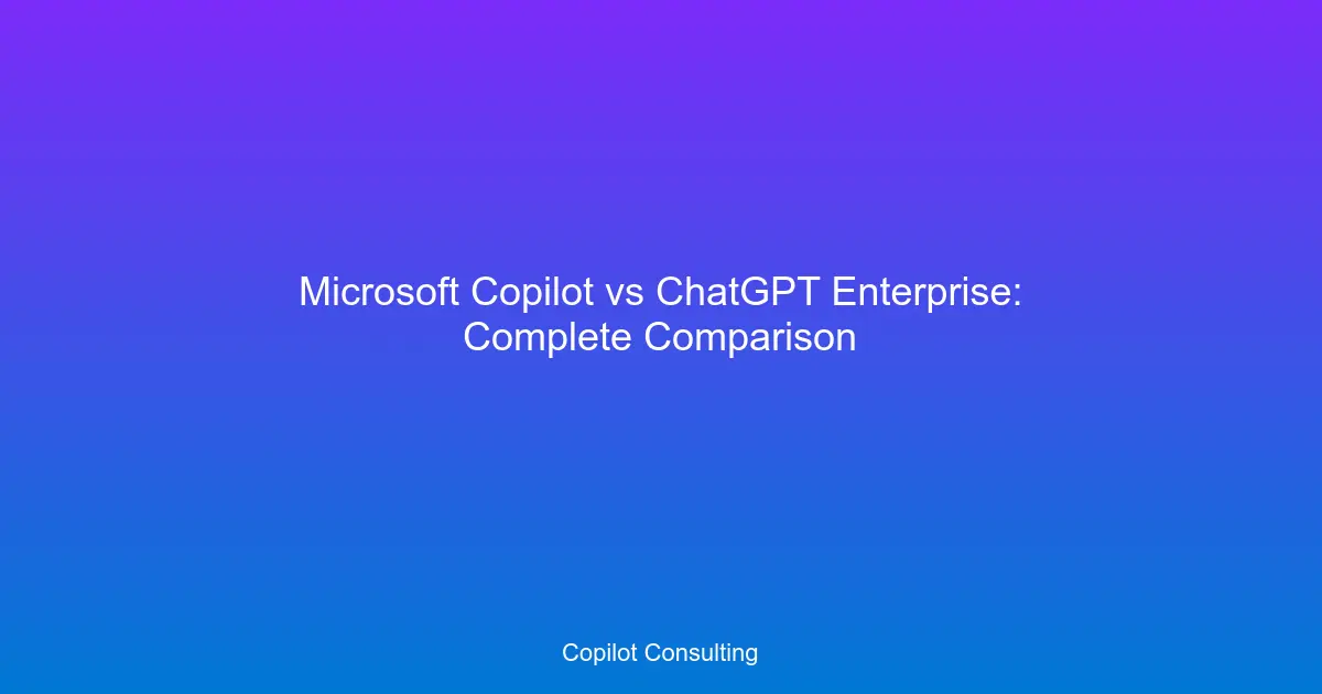 Hero image for Copilot vs ChatGPT Enterprise: Comparison